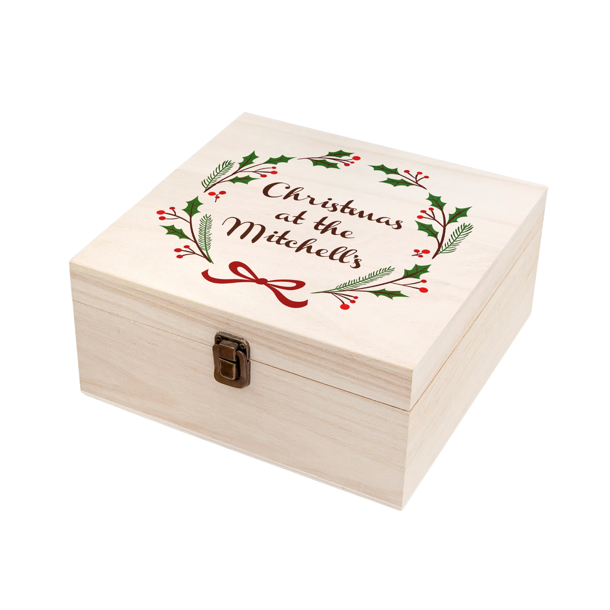 Personalised Jolly Holly Christmas Eve Box