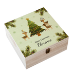 Personalised Playing Reindeers Christmas Eve Box