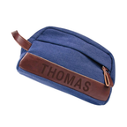 Personalised Denim Wash Bag for Him