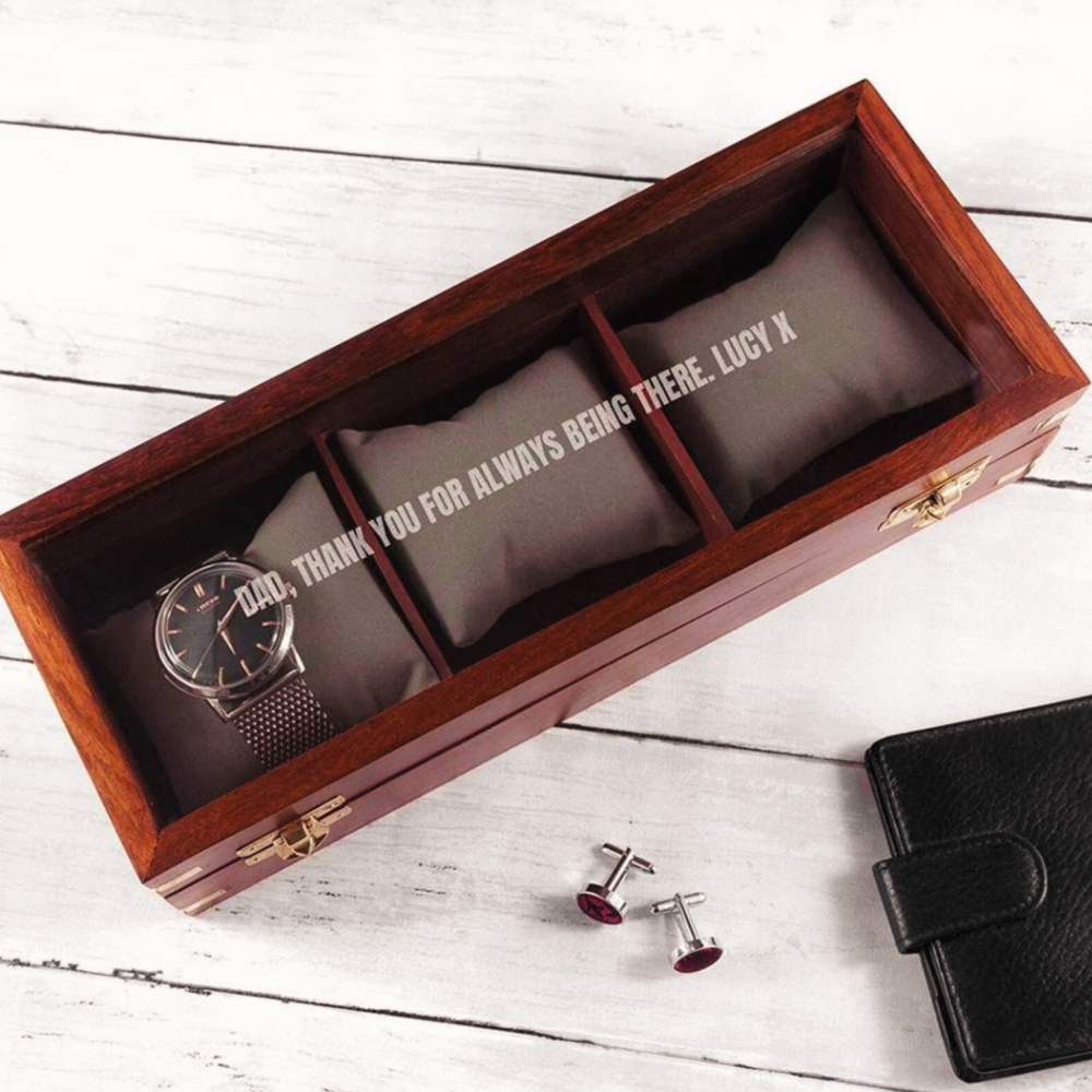 Personalised Wooden Watch Box