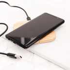 Personalised Bamboo Wireless Phone Charger