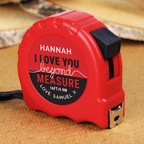 Personalised 'I Love You Beyond Measure' Tape Measure