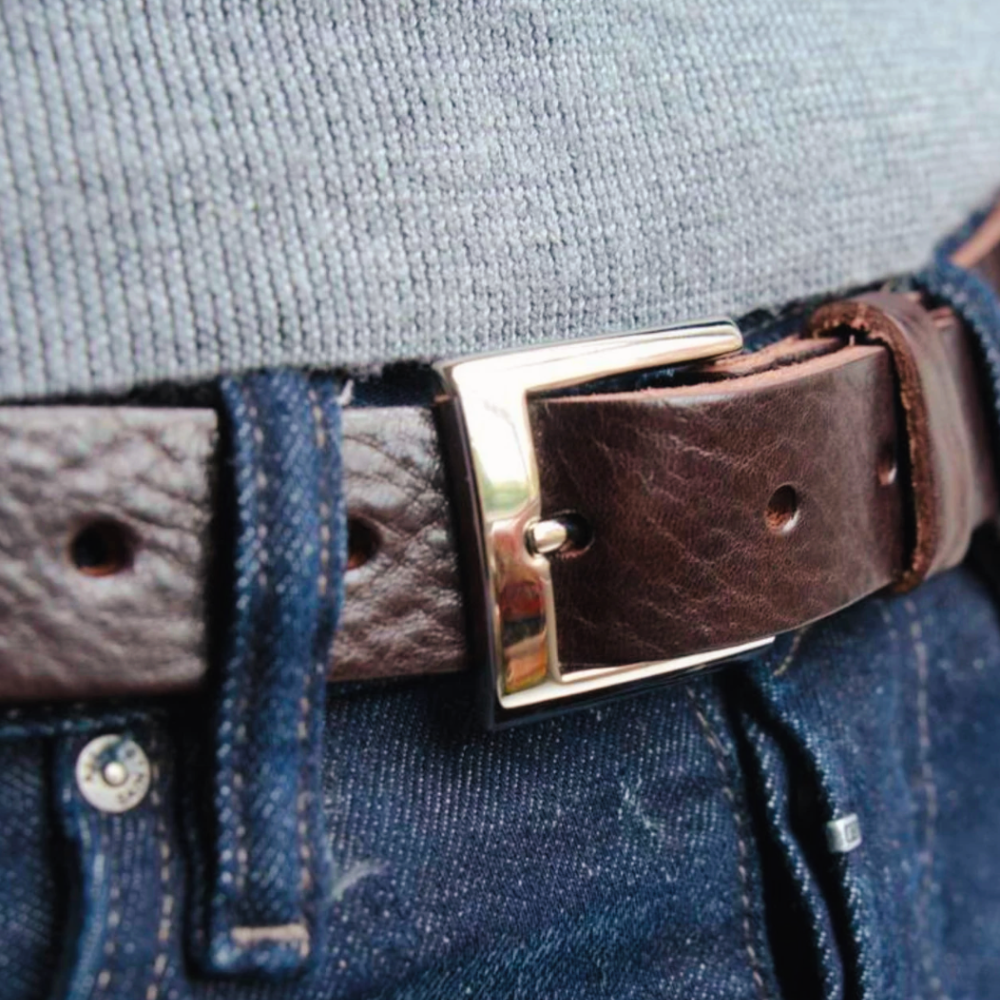 Personalised Leather Belt with Secret Message