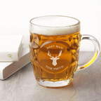 Personalised Stag Beer Glass
