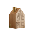 Personalised Wooden House Candle Holder