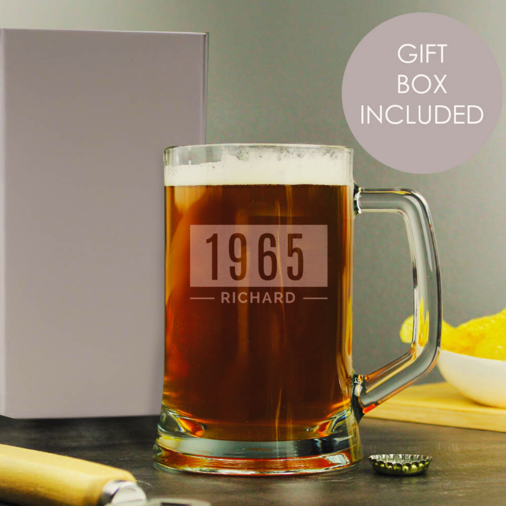 Personalised Pint Glass Tankard
