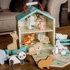 Personalised Childs Wooden Zoo Play Set