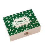 Personalised Festive Pattern Christmas Eve Box