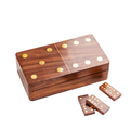Personalised Rosewood Domino Set with Brass Inlay