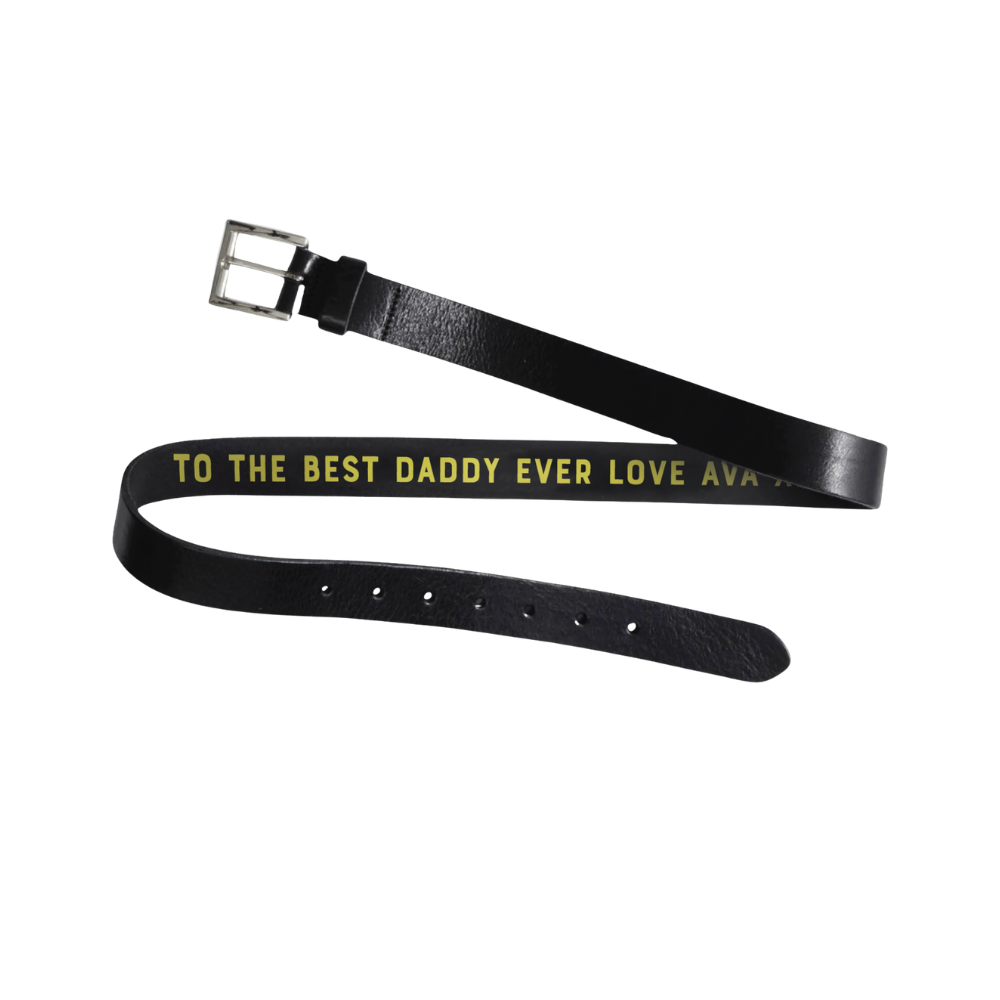 Personalised Leather Belt with Secret Message