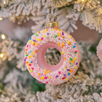 Novelty Iced Donut Christmas Bauble