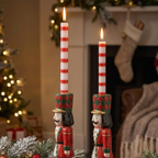 Hand Painted Nutcracker Candle Holder