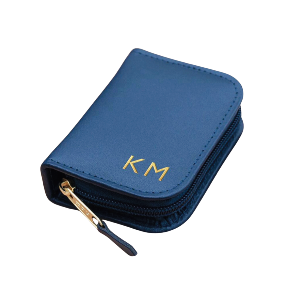 Personalised Leather Playing Card Case