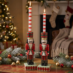 Hand Painted Nutcracker Candle Holder
