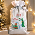 Personalised The Snowman Christmas Sack