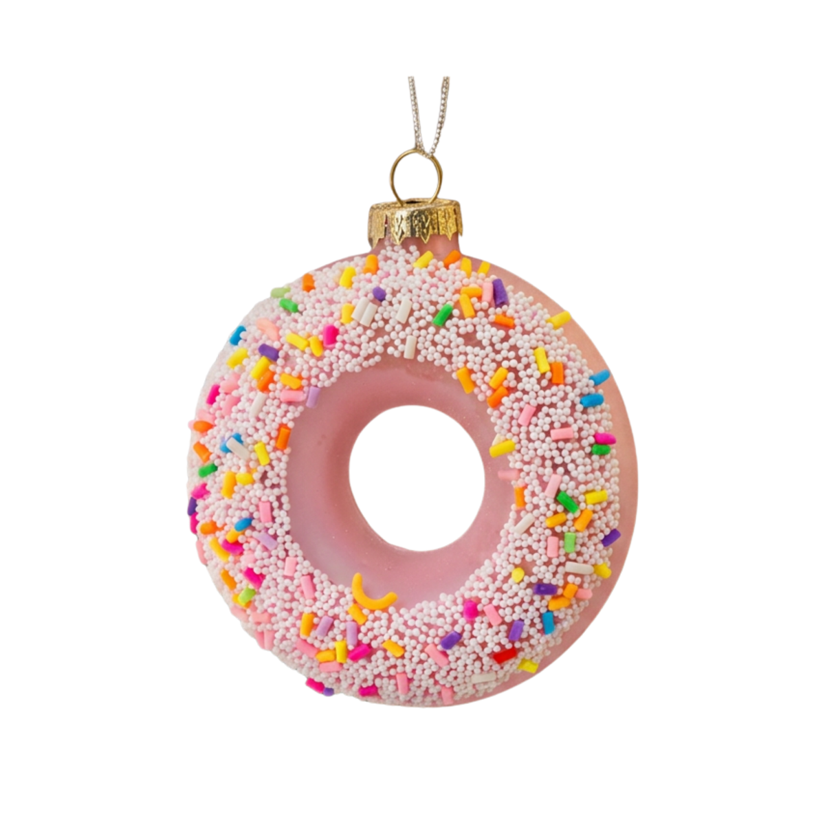Novelty Iced Donut Christmas Bauble
