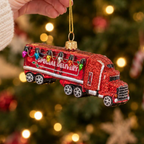 Classic Red Truck Christmas Bauble