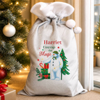 Personalised The Snowman Christmas Sack