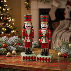 Hand Painted Nutcracker Candle Holder