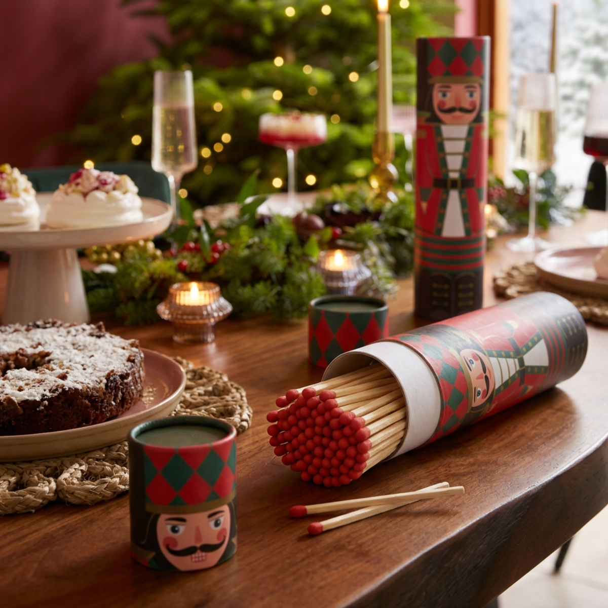 Nutcracker Christmas Long Matches