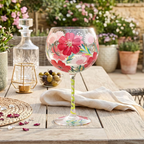 Poppy Floral Drinking Glass