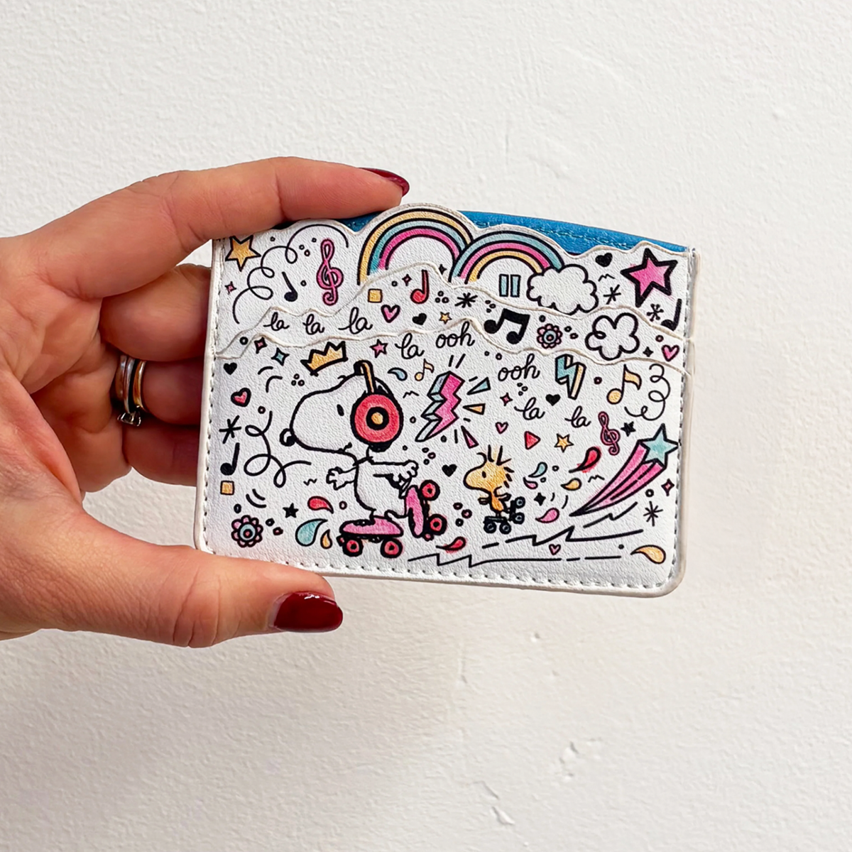 Personalised Snoopy Doodle Cardholder