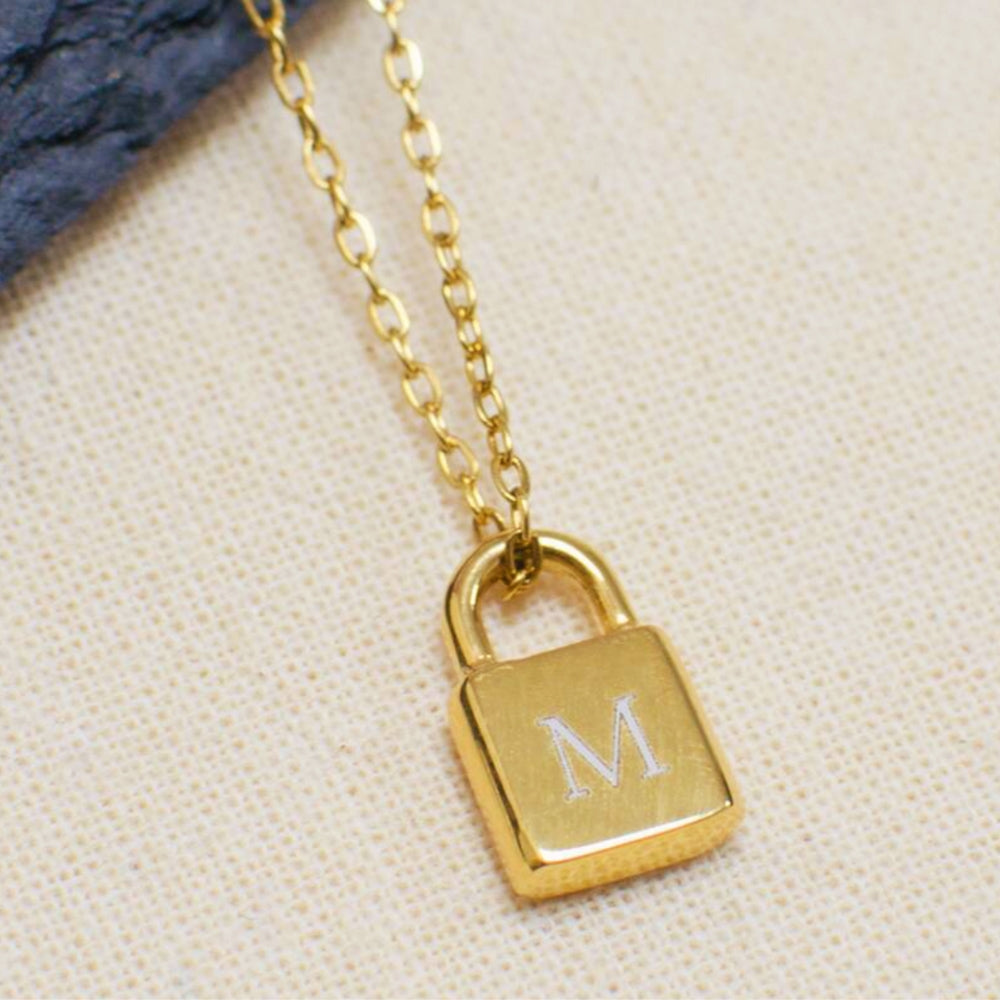 Personalised Mini Padlock Necklace