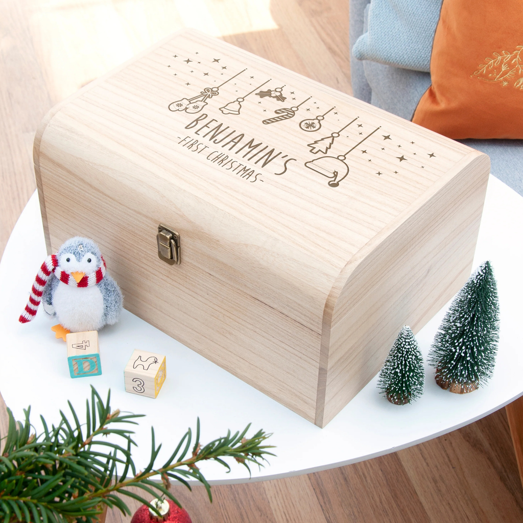Personalised Baby's First Christmas Eve Chest