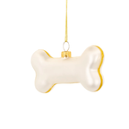 Personalised Dog Bone Glass Bauble