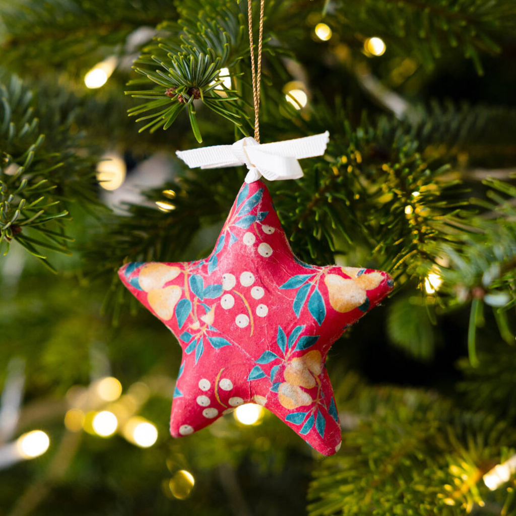 Set Of 4 Partridge Christmas Tree Decorations