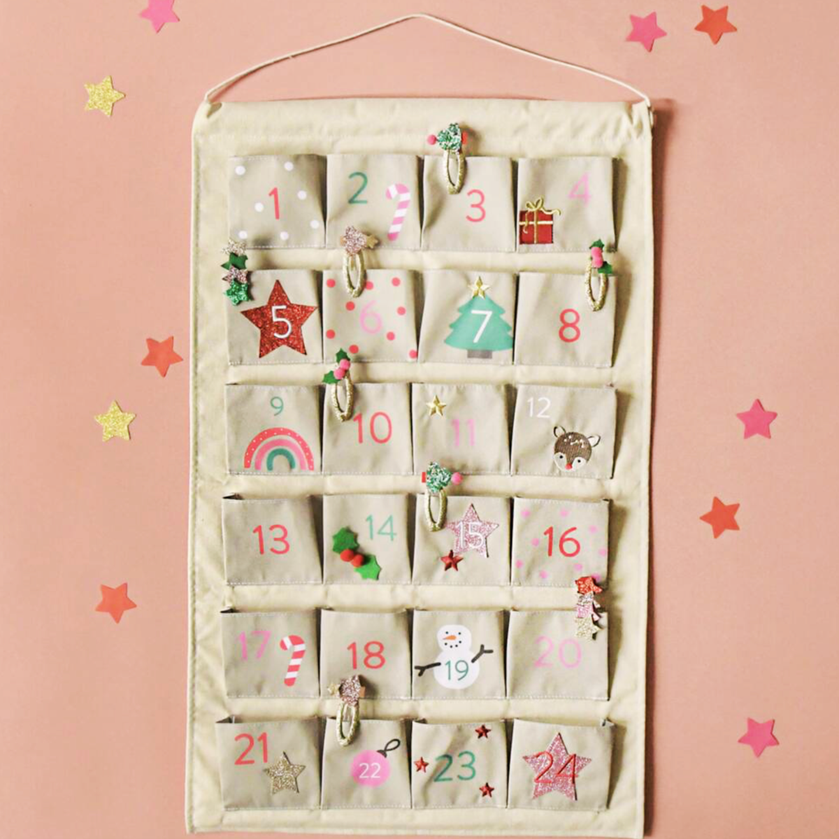Personalised Christmas Fabric Advent Calendar