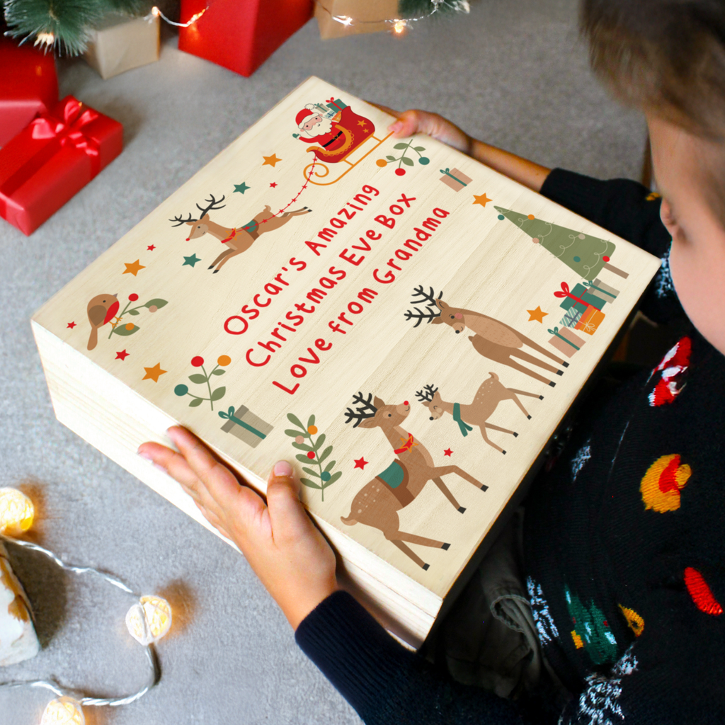 Personalised Reindeer Christmas Eve Box