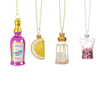 Set of 4 Personalised Tequila Baubles