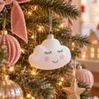 Personalised Sweet Dreams Cloud Christmas Bauble