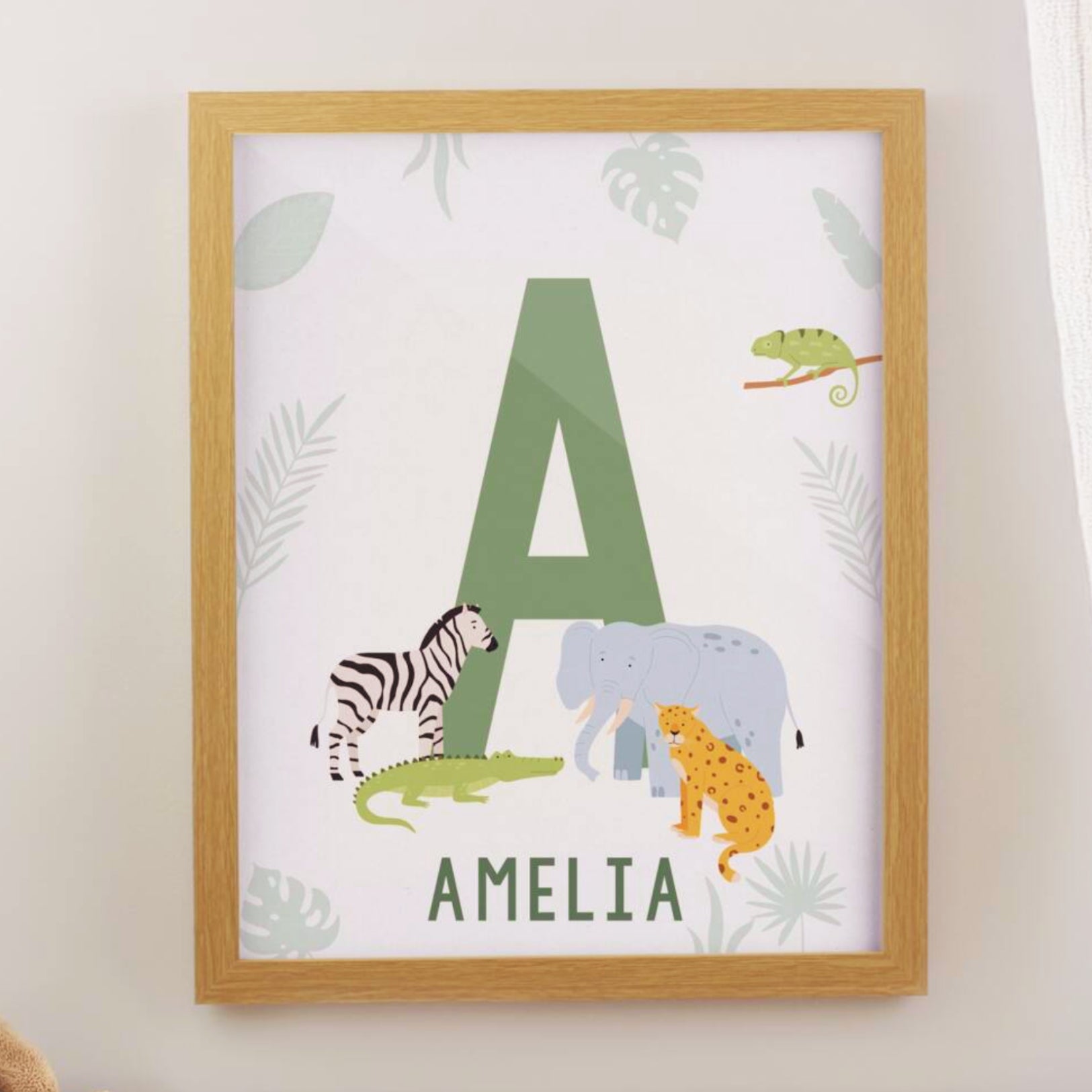 Personalised Animal Print In A Frame