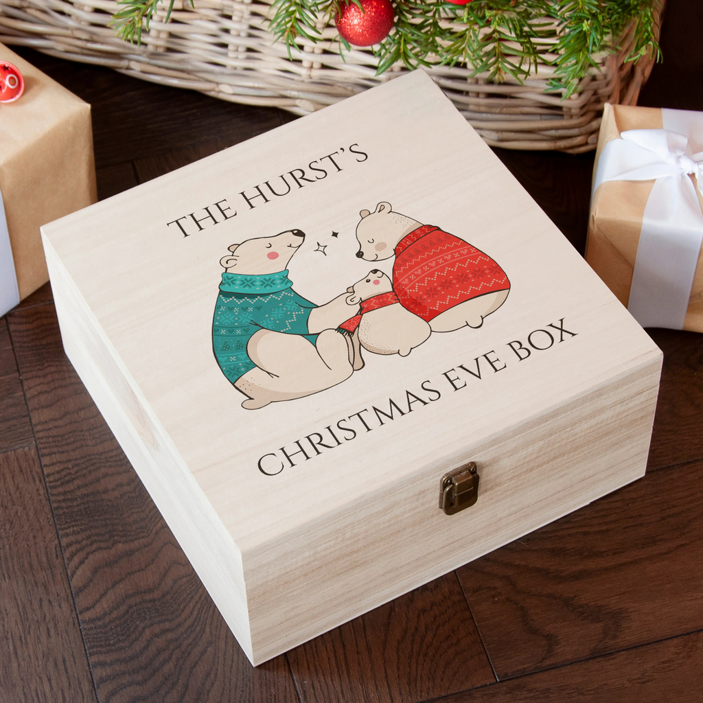 Personalised Polar Bear Christmas Eve Box