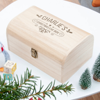 Personalised Holly Christmas Eve Chest