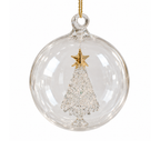 Personalised Glass Christmas Tree Bauble