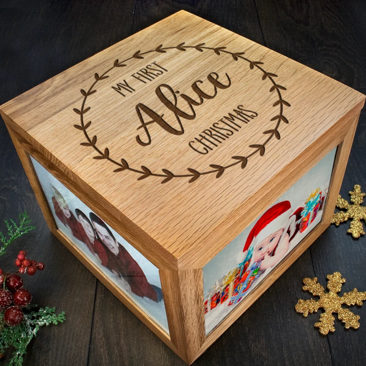 Personalised My First Christmas Memory Box