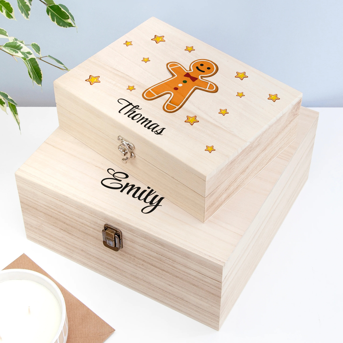 Personalised Gingerbread Man Christmas Eve Box