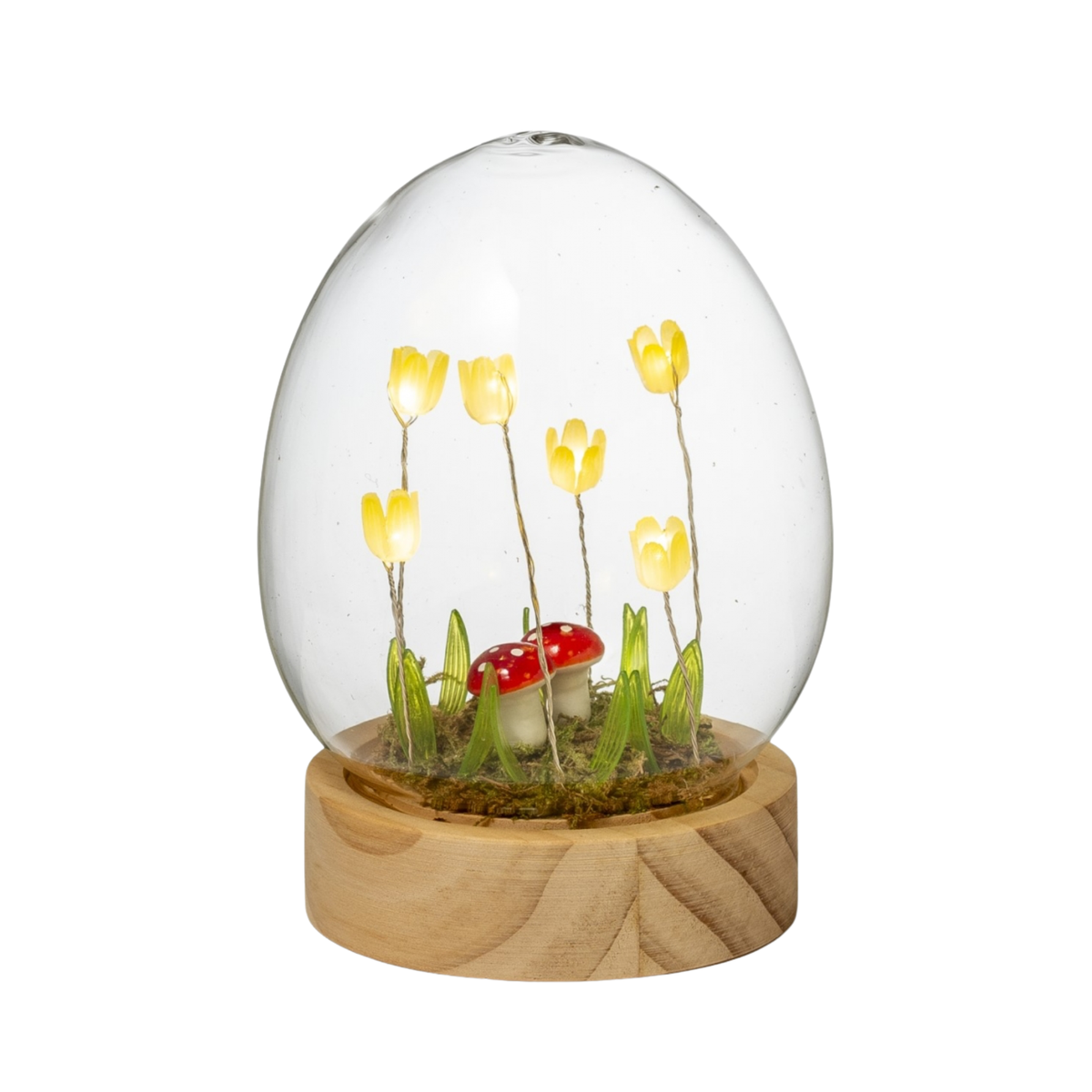 Flower Dell LED Glass Dome Light