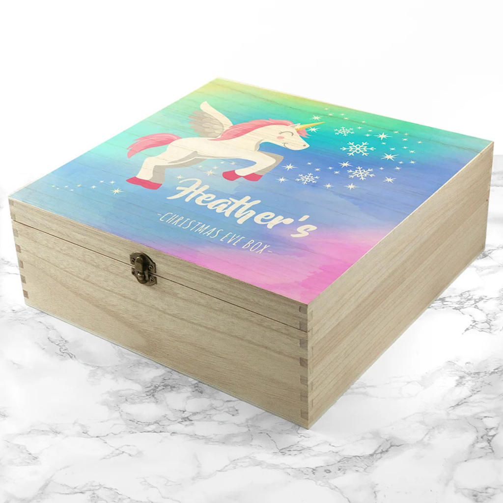 Personalised Baby Unicorn Christmas Eve Box