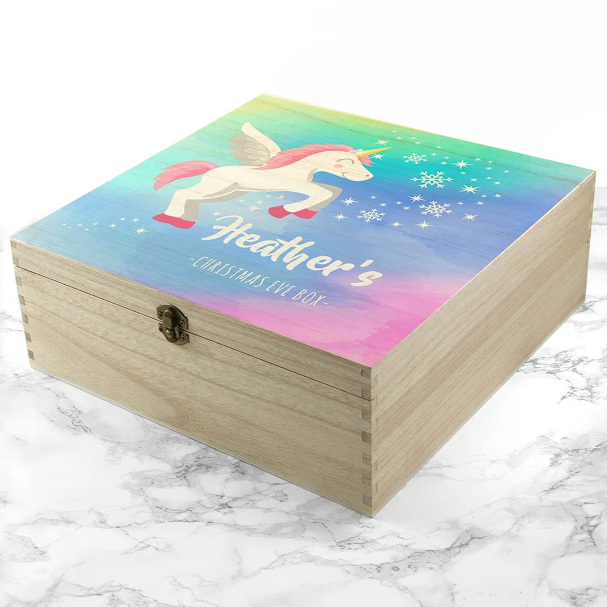Personalised Baby Unicorn Christmas Eve Box
