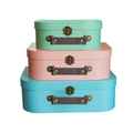 Set of 3 Personalised Retro Suitcases