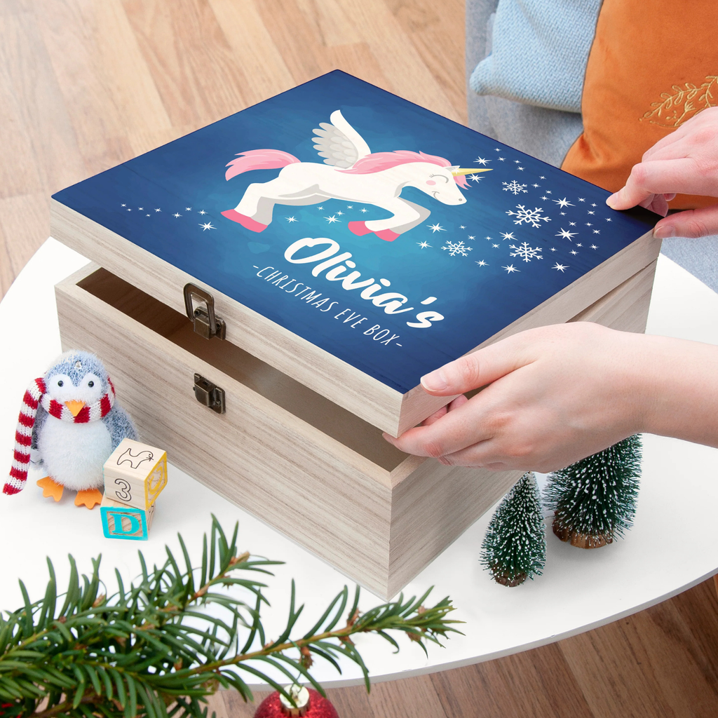 Personalised Baby Unicorn Christmas Eve Box