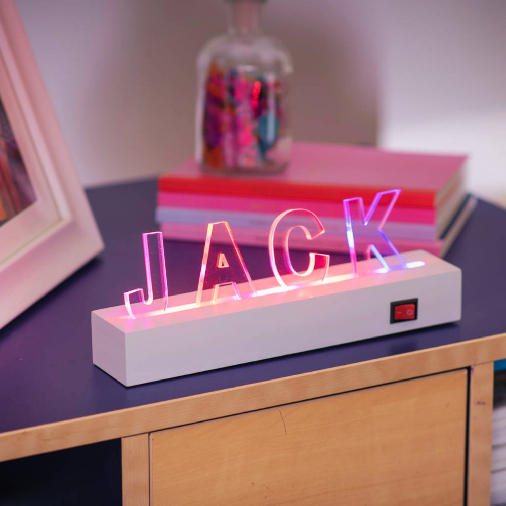 Personalised Light Up LED Letter Stand