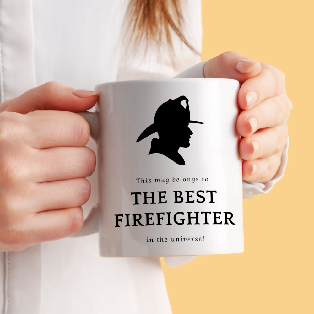 Personalised Best Firefighter Mug