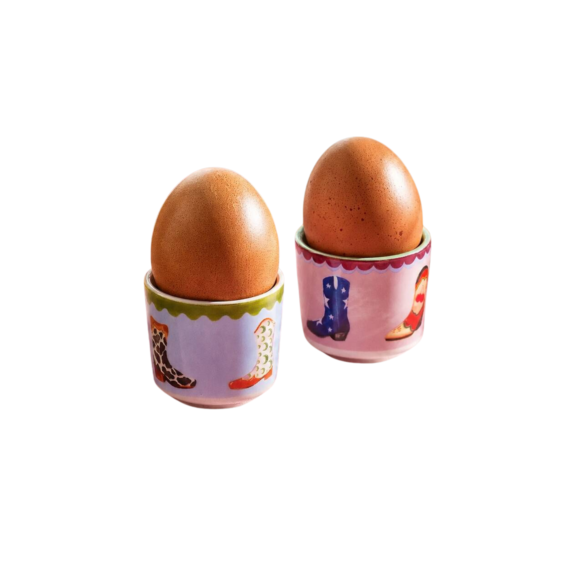 Cowboy Boot Egg Cups Set Of Two