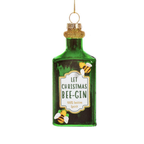 Bee Gin Christmas Bauble with Optional Personalised Ribbon