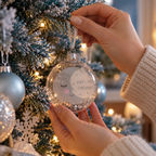 Baby's First Christmas Moon and Stars Bauble